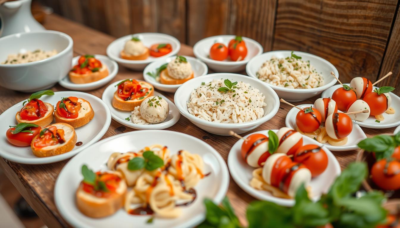 Mini Platos para Una Cena Temática Italiana
