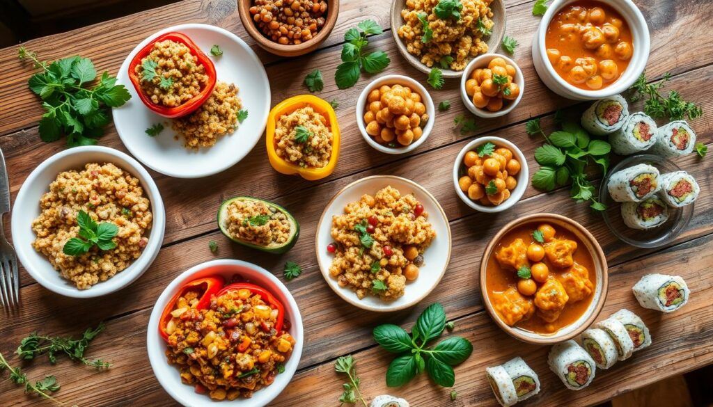 mini platos principales veganos mini platos principales veganos