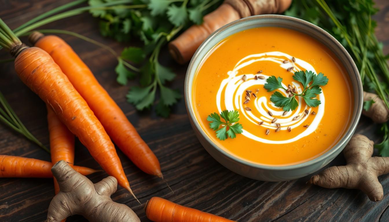 Cómo hacer una deliciosa crema de zanahoria y jengibre