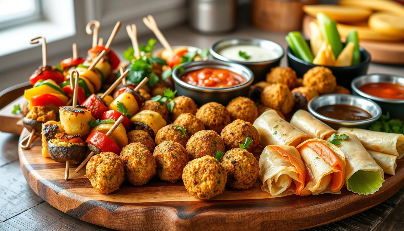 Mini Bocaditos Vegetarianos Llenos de Sabor