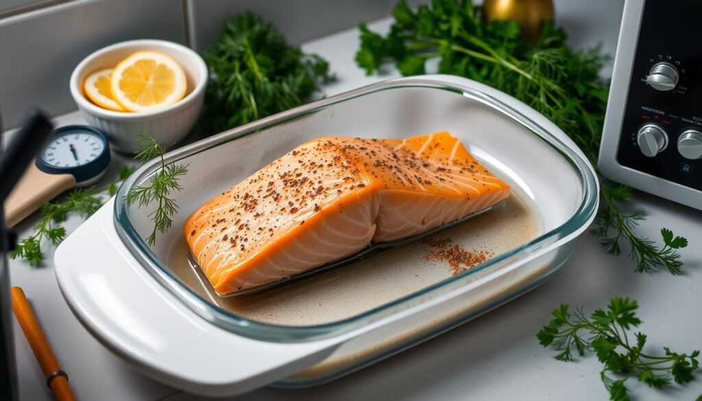 consejos para cocinar salmón al microondas