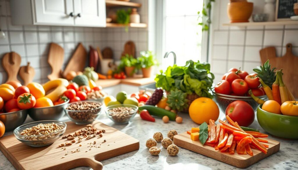planificación y preparación de snacks caseros